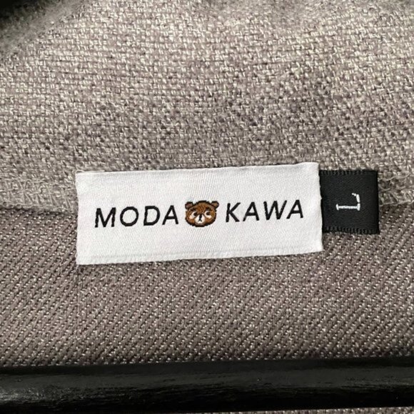 MODAKAWA Charcoal GreyBlack Light Grey Bicolour Punk Pocket Sweatshirt Dress - Picture 3 of 10